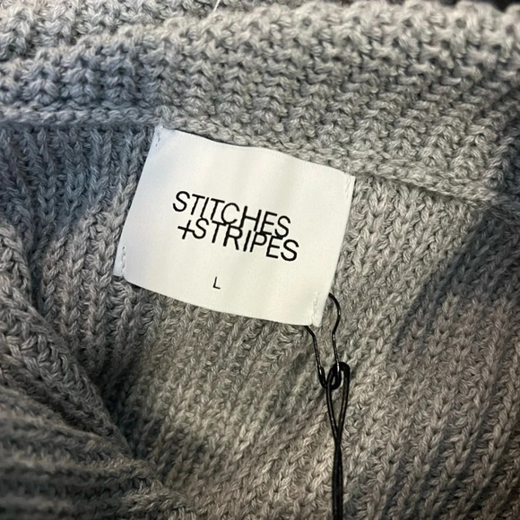 NWT Revolve Stitches and Stripes Sleeveless Gray Turtleneck in size L - Picture 4 of 4